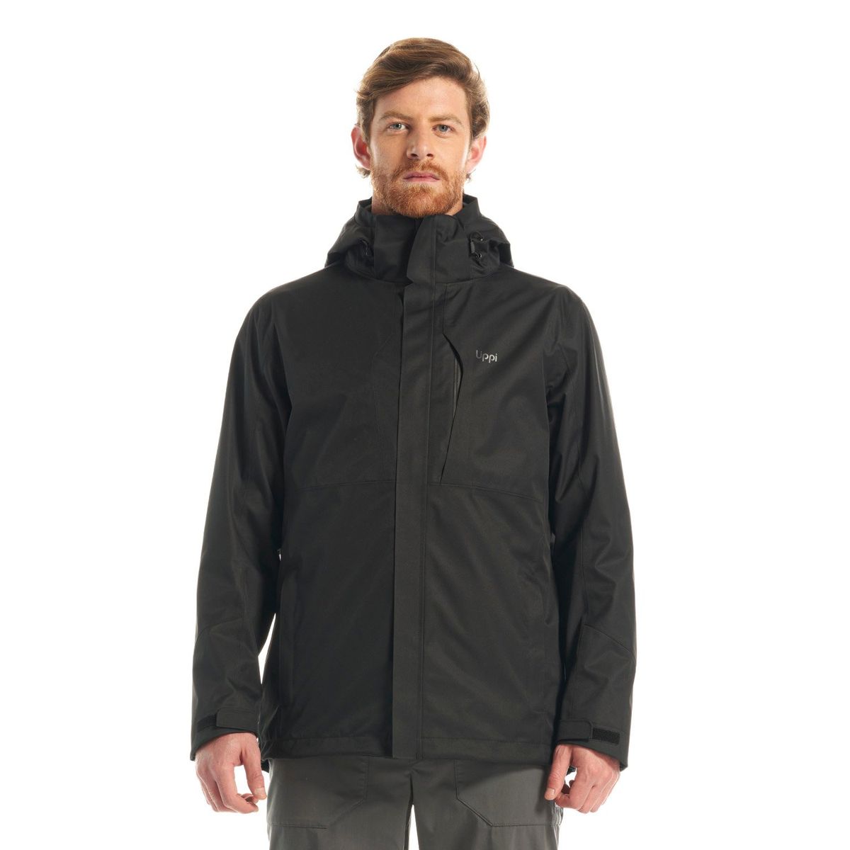 LIPPI - Chaqueta Hombre Tres Cruces Fusion-3 Hoody Jacket Negro/ Negro Lippi