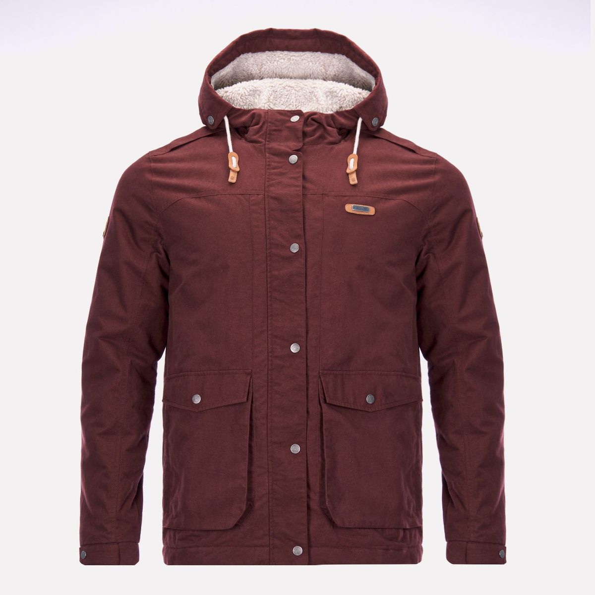 LIPPI - Chaqueta Hombre Peumo Canvas Hoody Jacket Burdeo Lippi