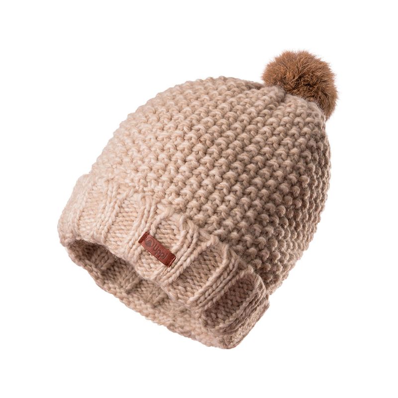LIPPI - Gorro Fly Line Pom Blend-Pro Beanie Beige Lippi