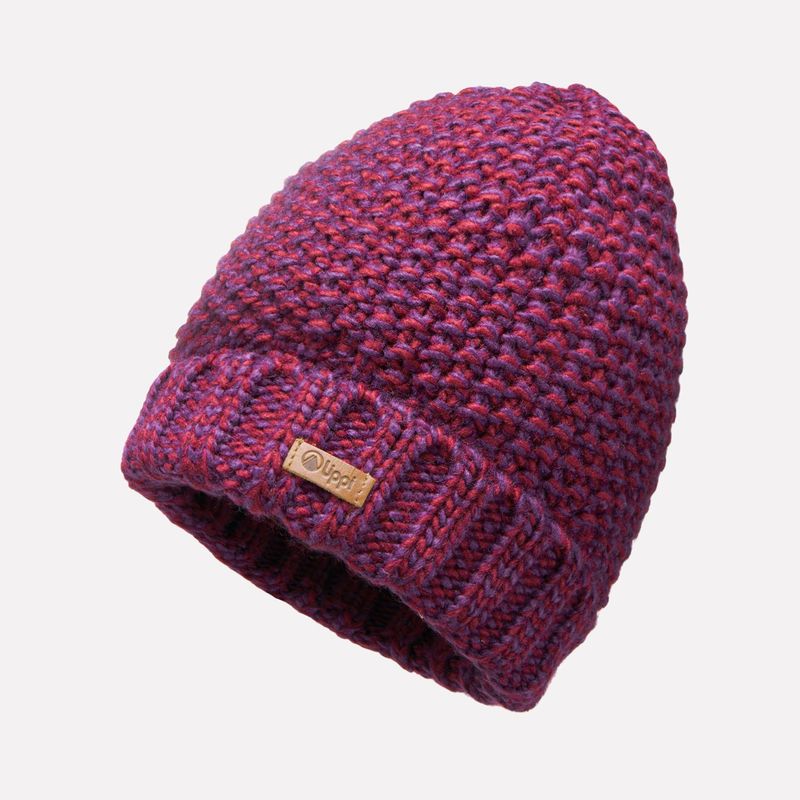 LIPPI - Gorro Mujer Fly Line Blend-Pro Beanie Vino Lippi