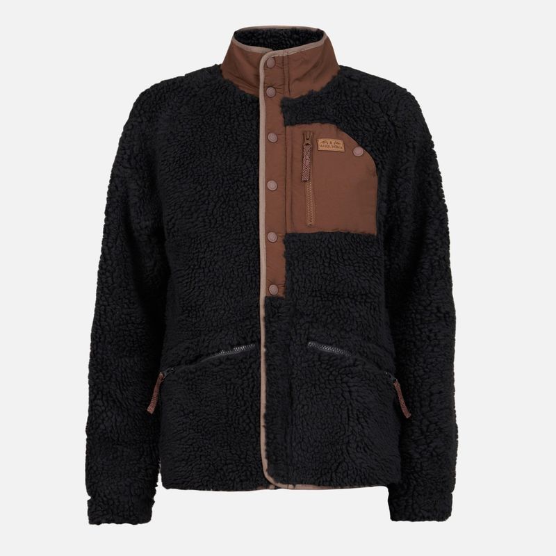 HAKA HONU - Chaqueta Mujer Zip-porrito Print Burdeo Haka Honu