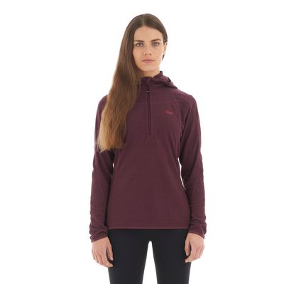 Imagen 2 del producto Poleron Mujer Jacaranda Nano-F 14 Zip Hoody Vino