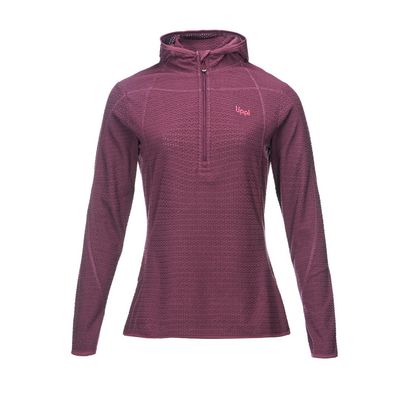 Lippi Poleron Mujer Jacaranda Nano-F 14 Zip Hoody Vino