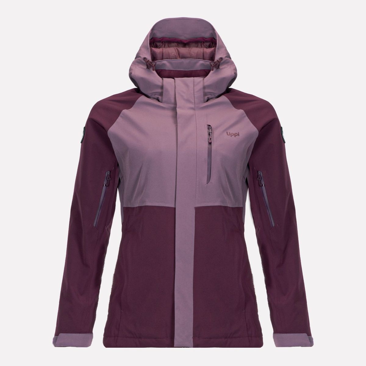 LIPPI - Chaqueta Mujer Andes B-Dry Hoody Jacket Vino Lippi