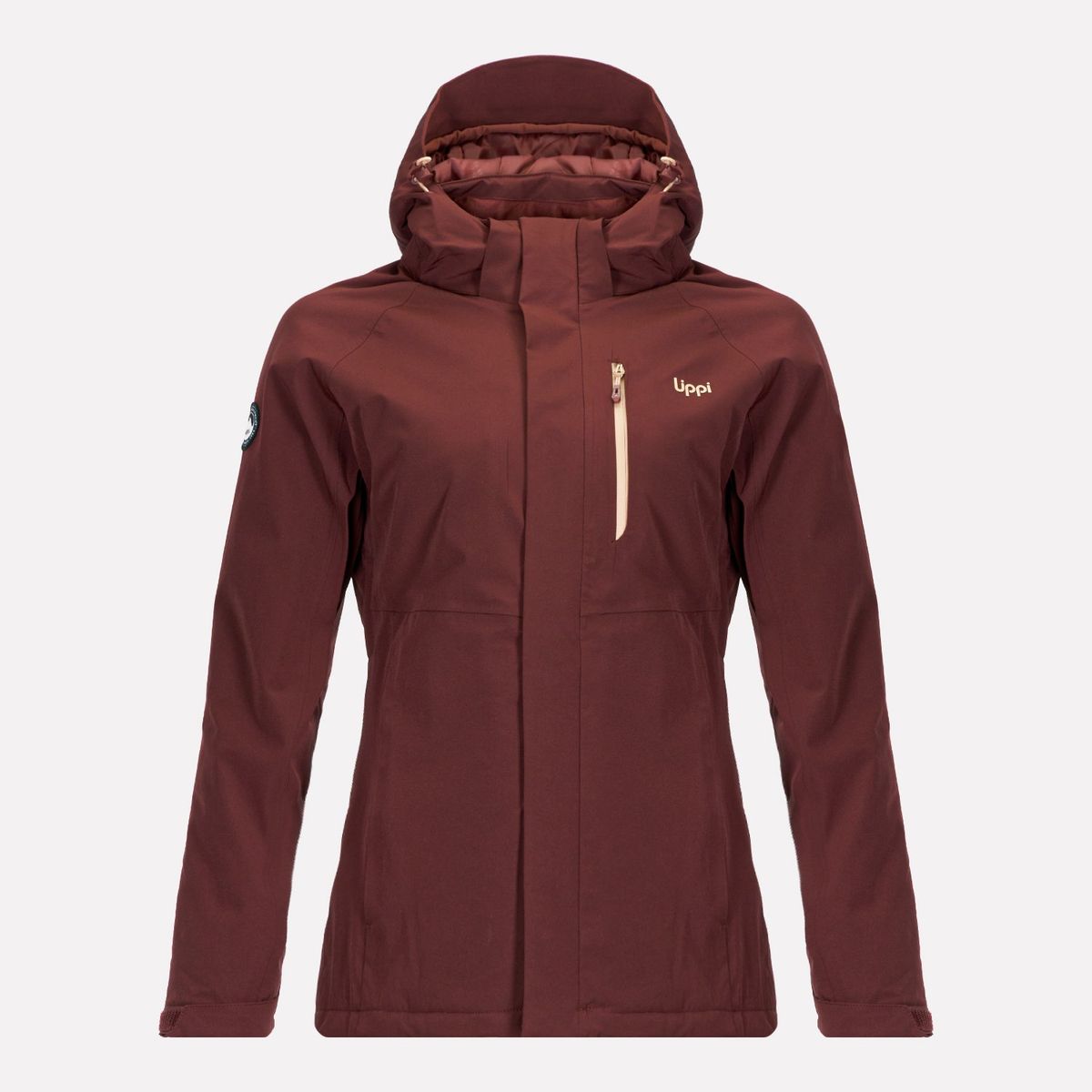 LIPPI - Chaqueta Mujer Andes B-Dry Hoody Jacket Vino Lippi