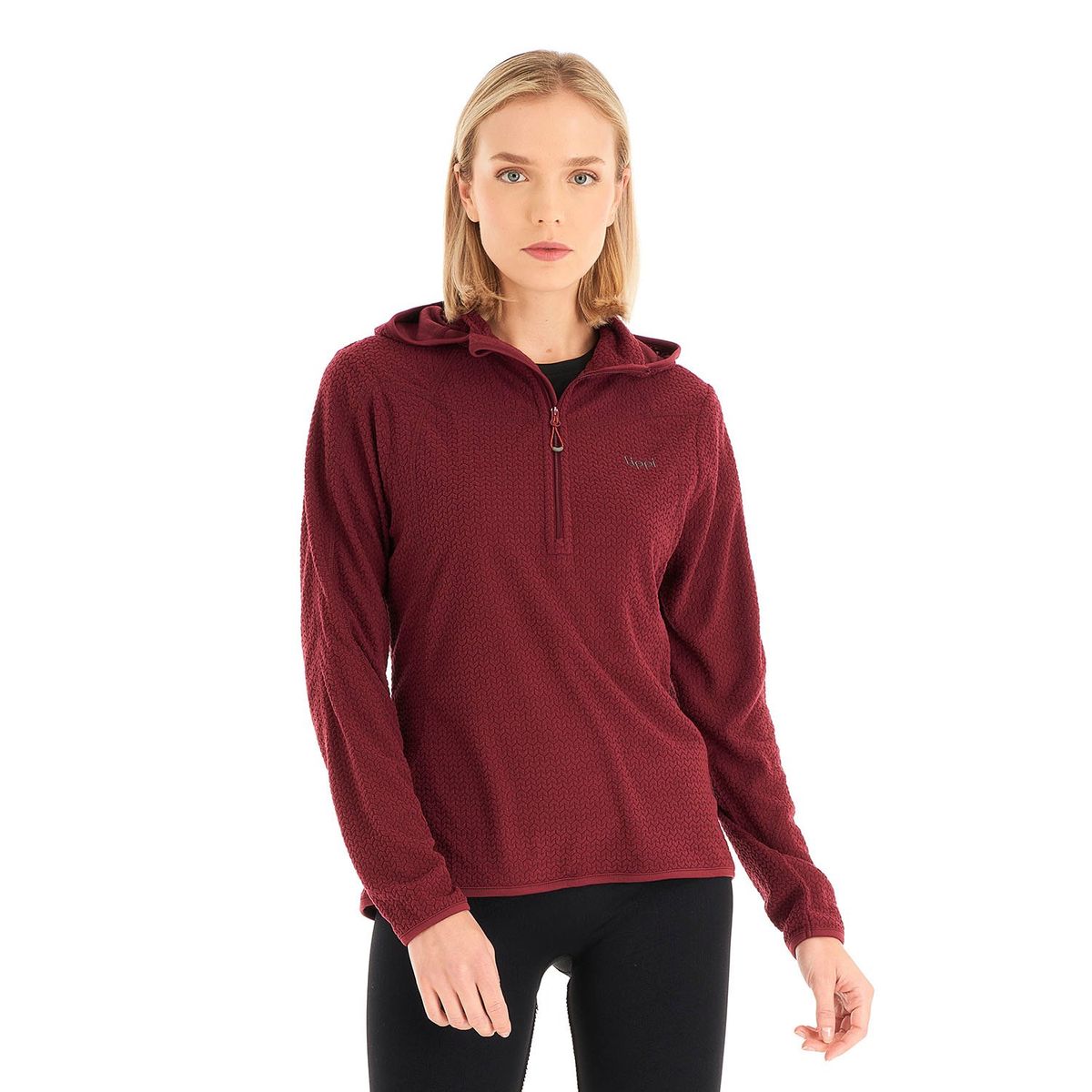 LIPPI - Poleron Mujer Jacaranda Nano-F 14 Zip Hoody Frambuesa Lippi
