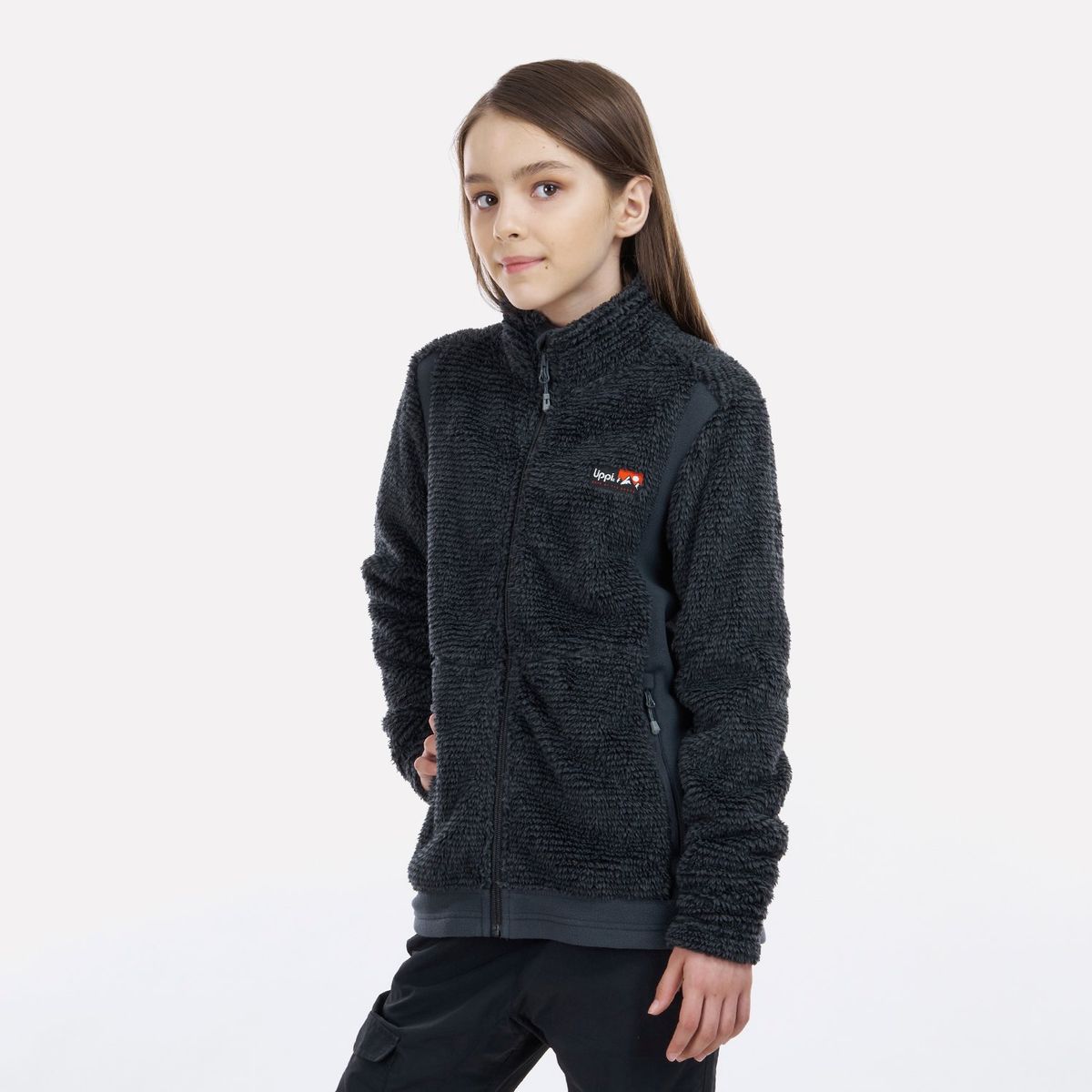 LIPPI - Chaqueta Teen Girl Ferret Shaggy-Pro Jacket Negro Lippi