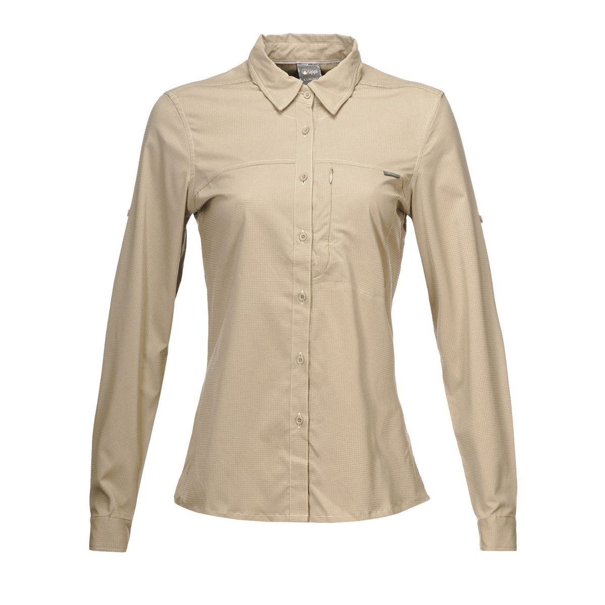 LIPPI - Camisa Mujer Rosselot Long Sleeve Q-Dry Shirt Beige Lippi