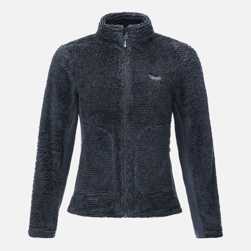 LIPPI - Poleron Mujer Ferret Shaggy-Pro Jacket Verde Grisaceo Lippi