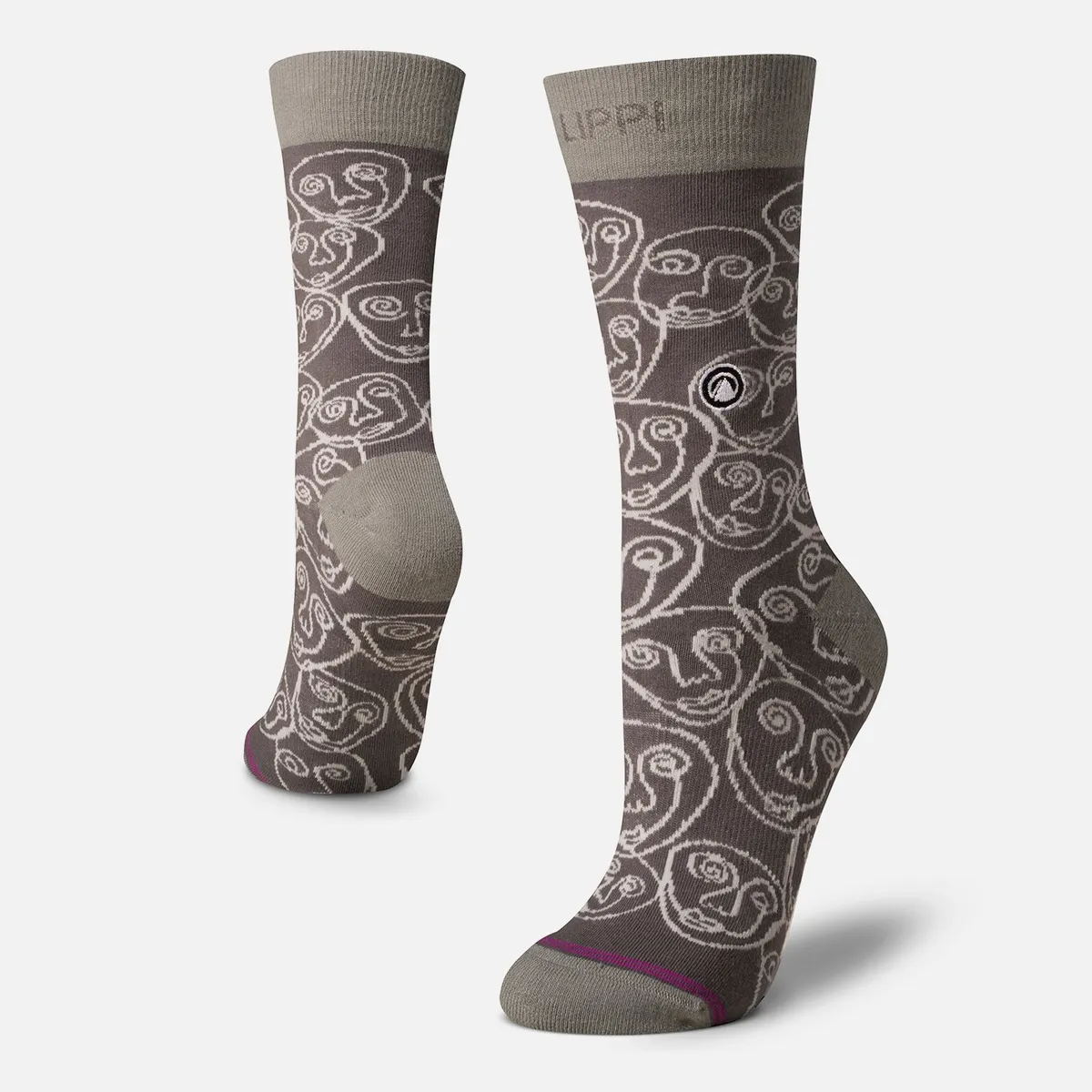 LIPPI - Calcetin Mujer Travel Walk Light Socks Gris Oscuro Lippi