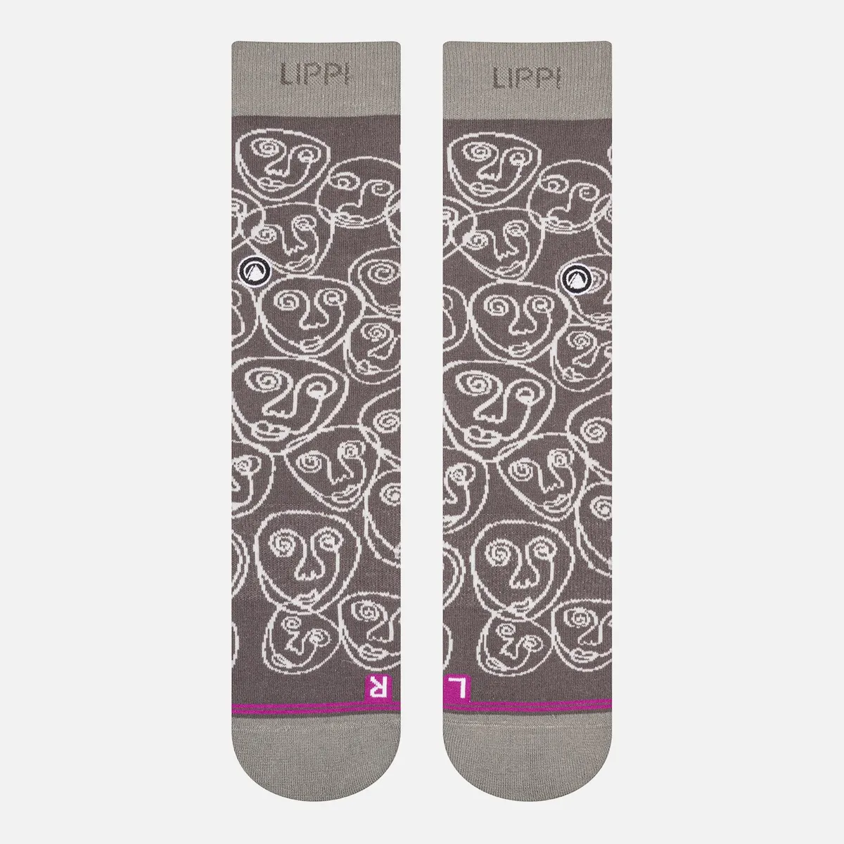 LIPPI - Calcetin Mujer Travel Walk Light Socks Gris Oscuro Lippi