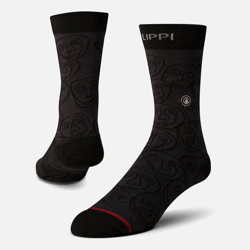 LIPPI - Calcetin Hombre Travel Walk Light Socks Negro Lippi