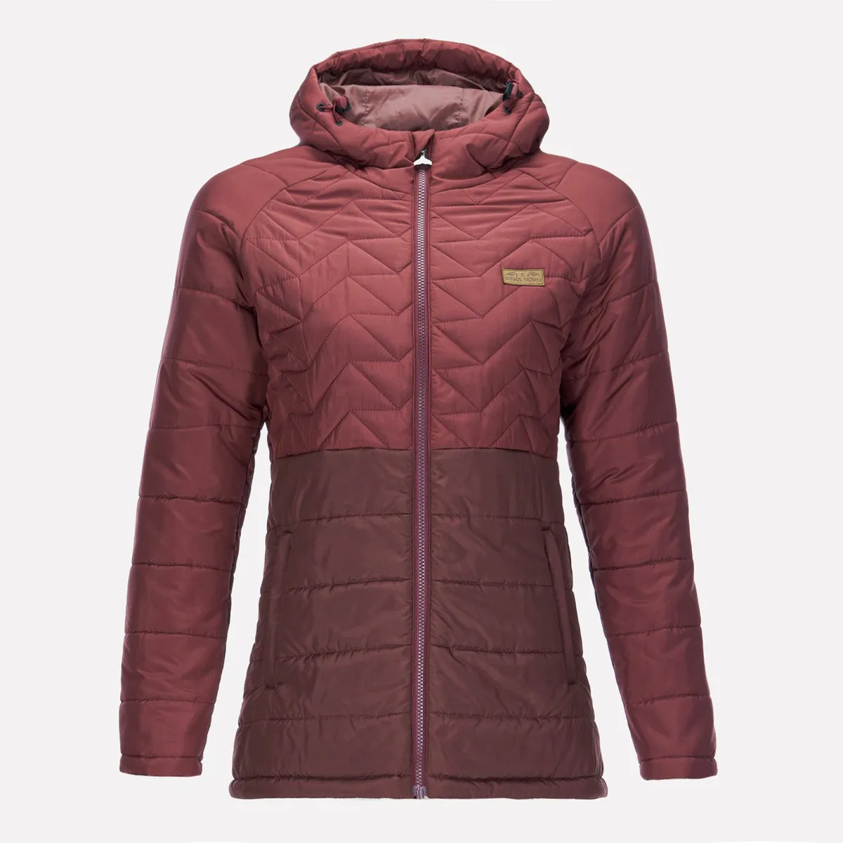 HAKA HONU - Chaqueta Mujer Sin-etica Burdeo Haka Honu