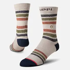 LIPPI - Calcetin Hombre Travel Walk Classic Socks Gris Melange