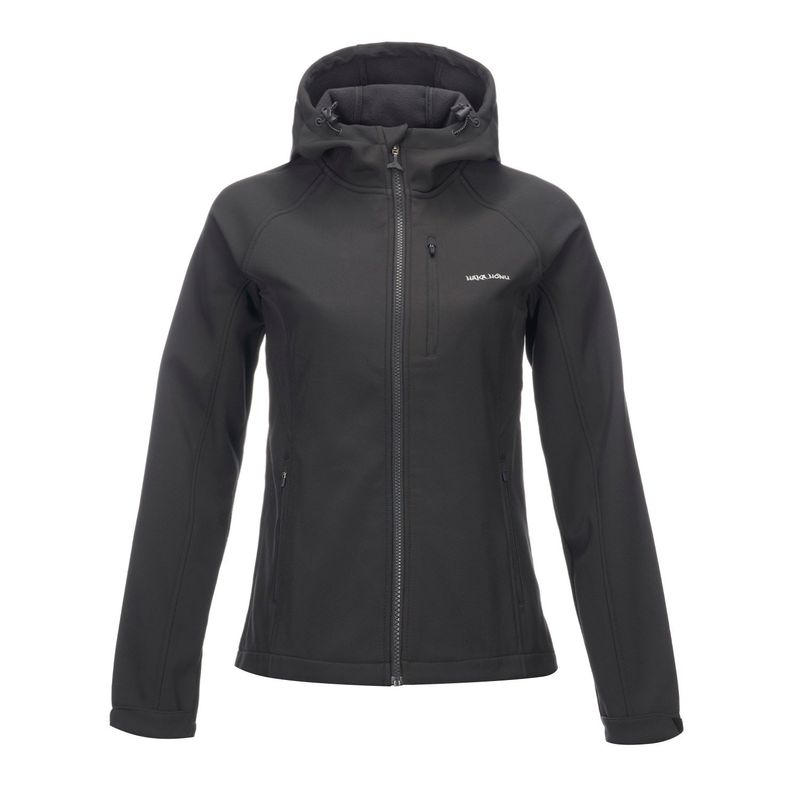 HAKA HONU - Chaqueta Mujer Brisa Negro Haka Honu