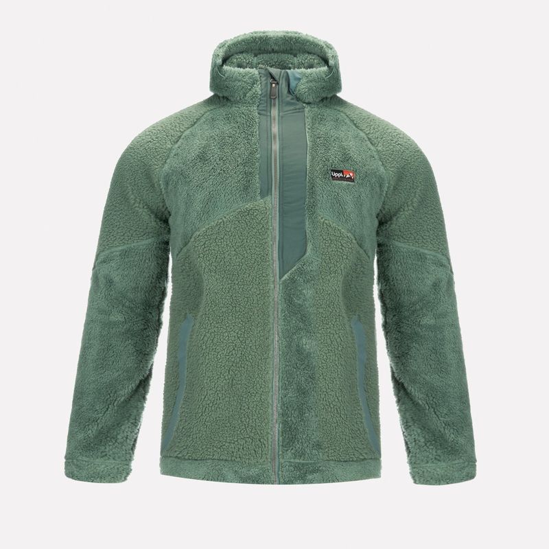 LIPPI - Chaqueta Hombre Bear Shaggy-Pro Hoody Jacket Verde Grisaceo Lippi