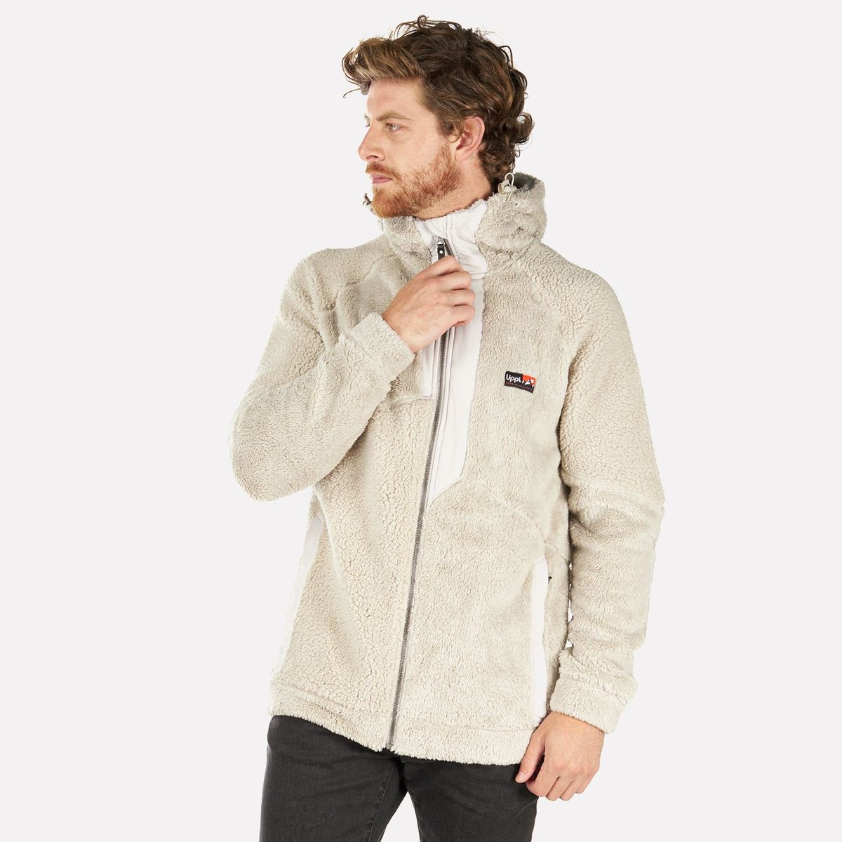 LIPPI - Chaqueta Hombre Bear Shaggy-Pro Hoody Jacket Cafe Oscuro Lippi