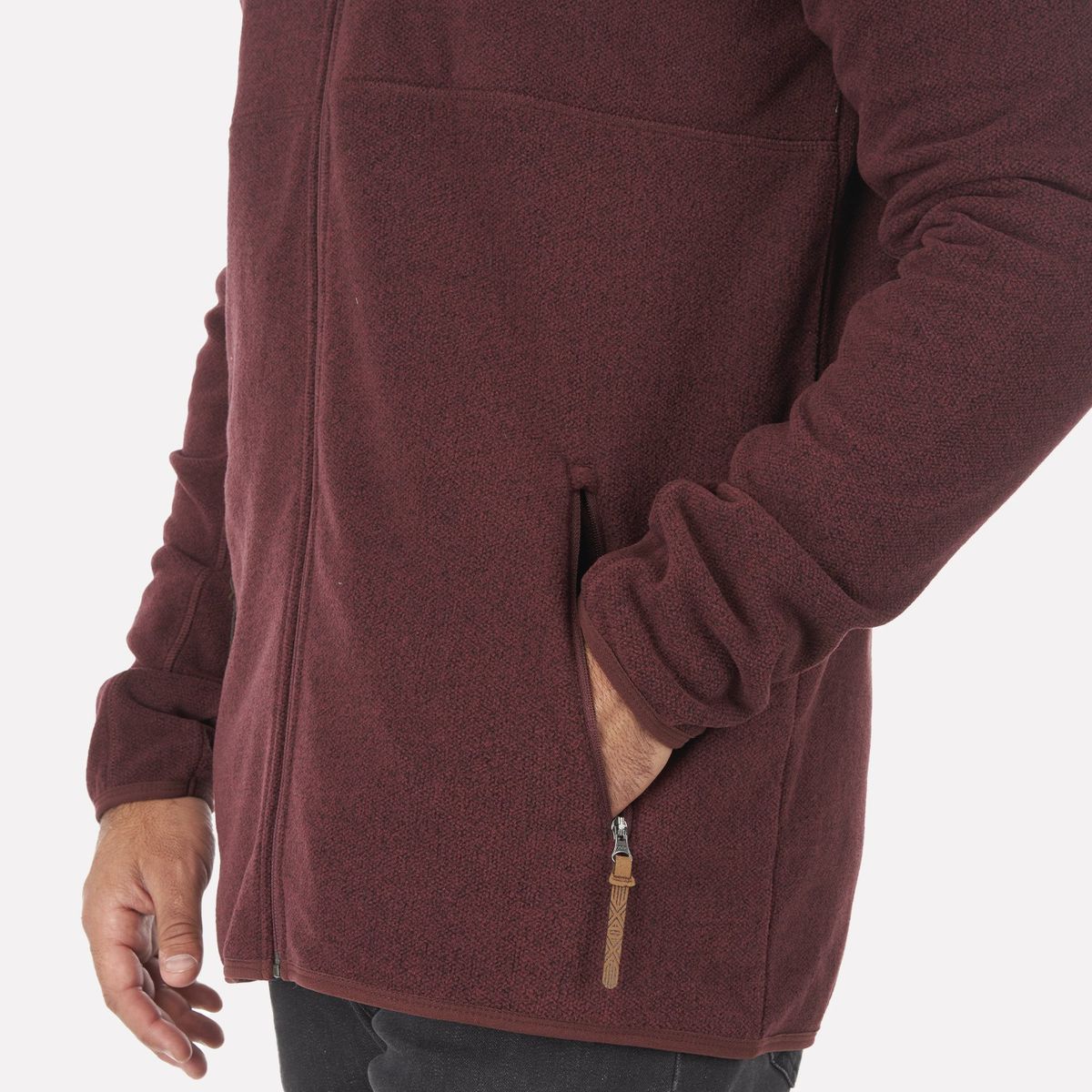 HAKA HONU - Poleron Hombre Tokerau Pro Burdeo Haka Honu