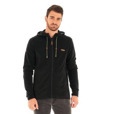 Imagen 2 del producto Poleron Hombre Stripes Nano-F Full Zip Hoody Verde