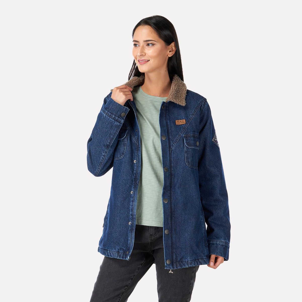 HAKA HONU - Chaqueta Mujer Joplin Azul Haka Honu