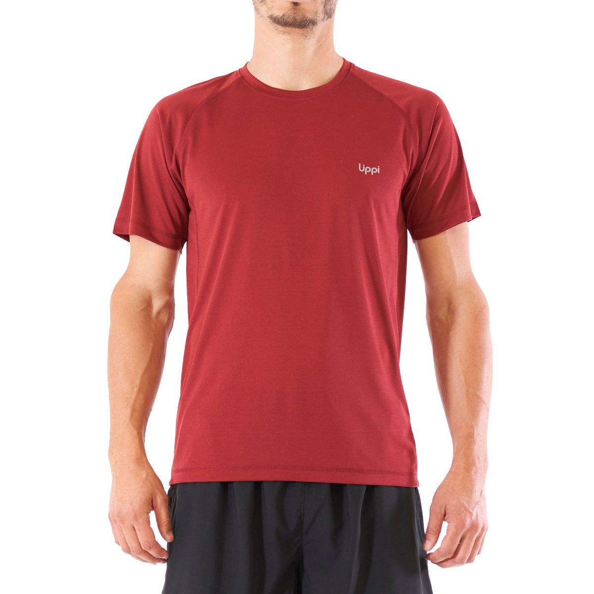 LIPPI - Polera Hombre Core Q-Dry T-Shirt Melange Grafito Lippi