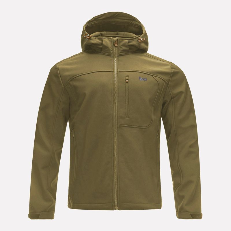 LIPPI - Chaqueta Hombre Macaya Softshell Hoody Jacket Burdeo Lippi