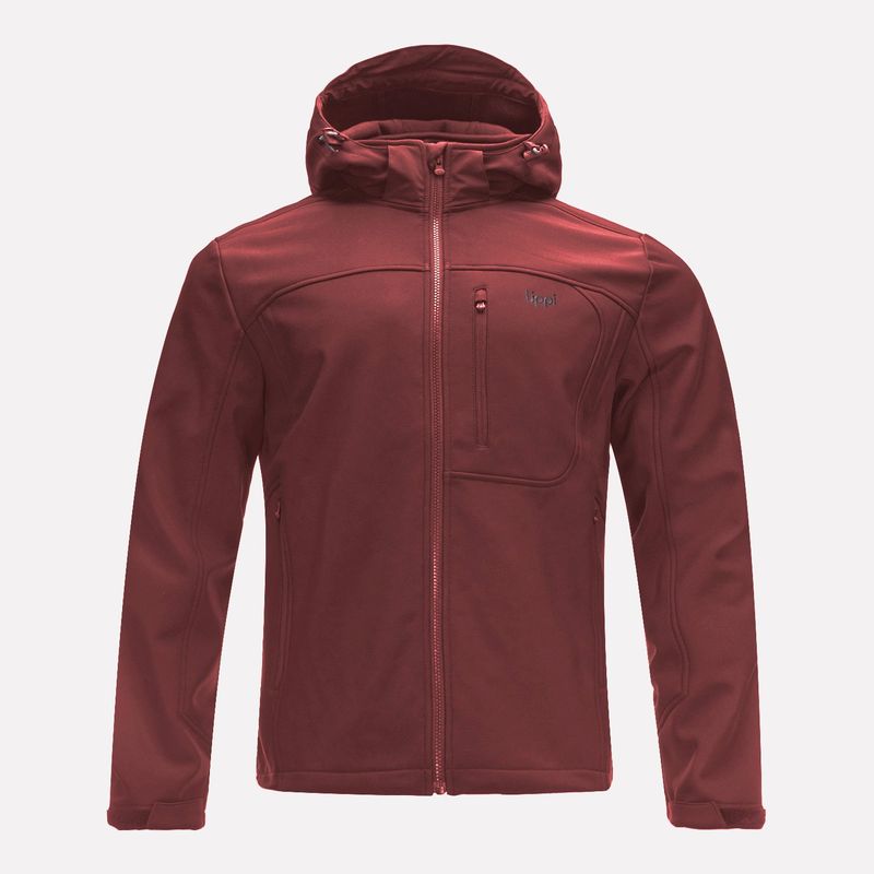 LIPPI - Chaqueta Hombre Macaya Softshell Hoody Jacket Burdeo Lippi