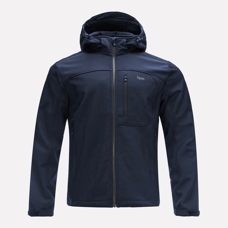 LIPPI - Chaqueta Hombre Macaya Softshell Hoody Jacket Negro Lippi