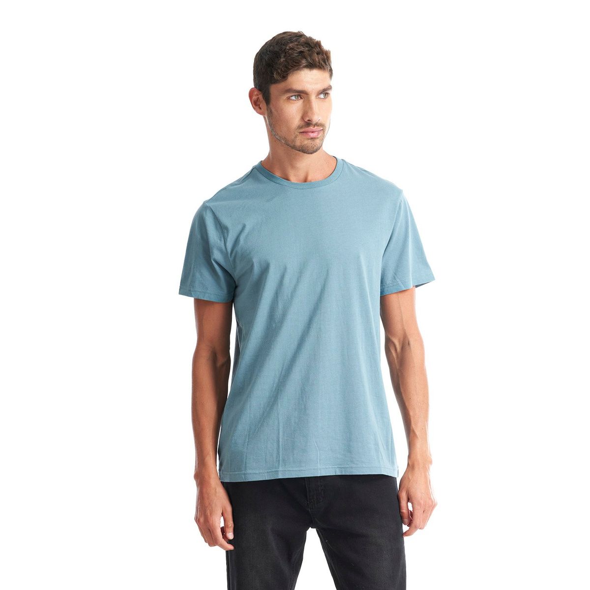GEOGRAPHY - Polera Hombre Liquen Celeste Geography
