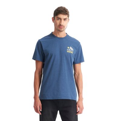 Imagen 2 del producto Polera Hombre Liquen Azul Melange