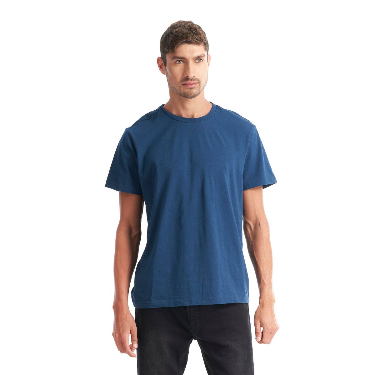 GEOGRAPHY - Polera Hombre Liquen Celeste Geography