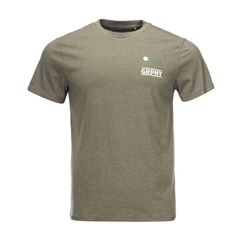 GEOGRAPHY - Polera Hombre Liquen Celeste Geography
