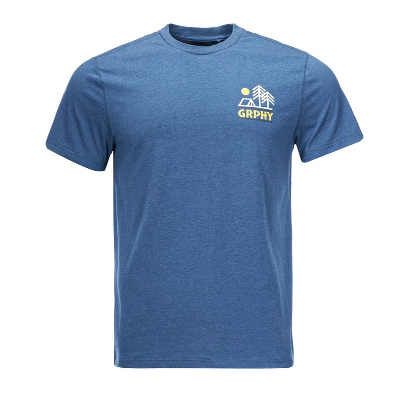GEOGRAPHY - Polera Hombre Liquen Celeste Geography