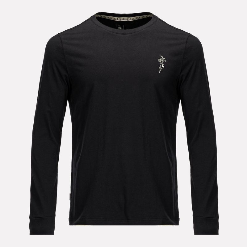 HAKA HONU - Polera Hombre Norte Sur Negro Haka Honu