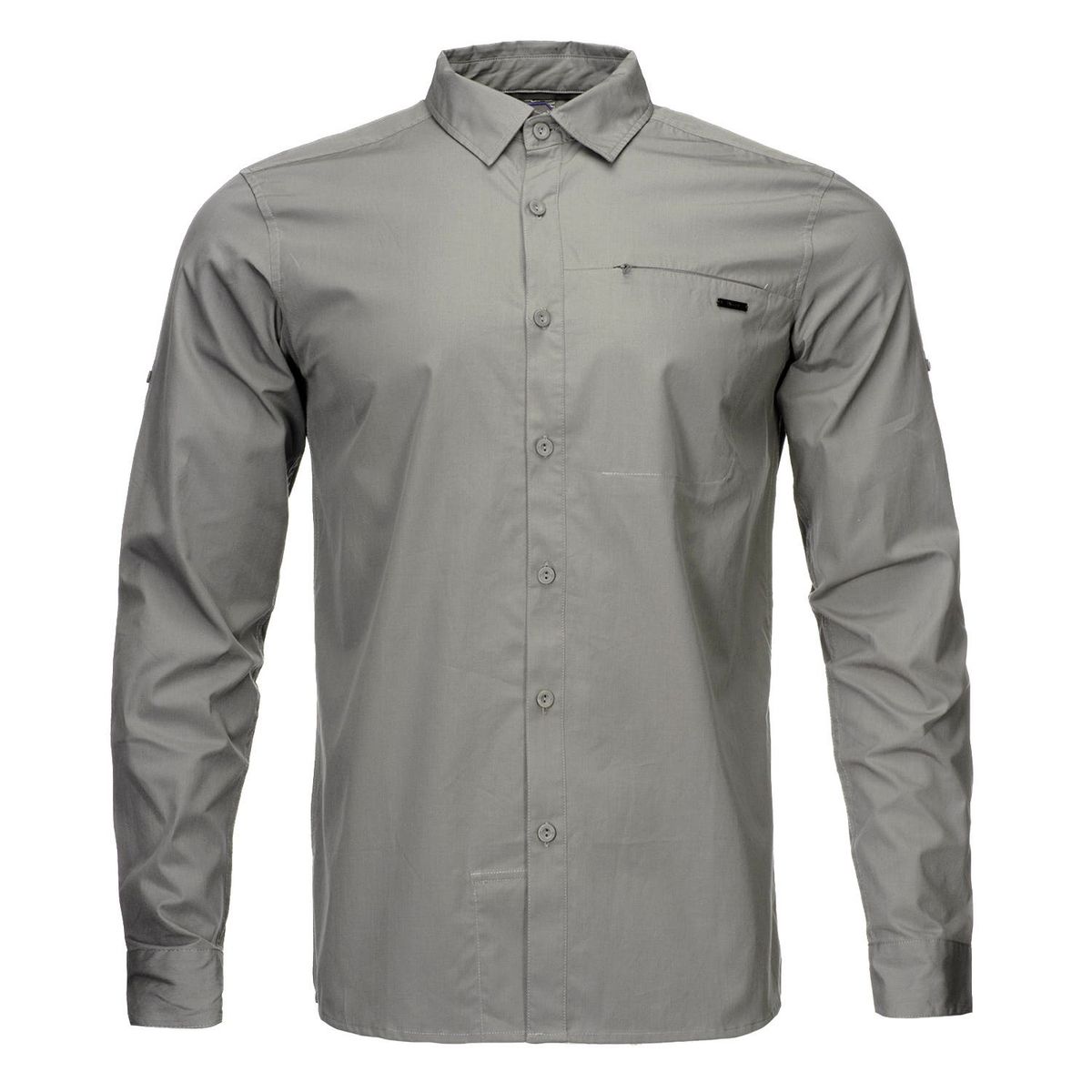 LIPPI - Camisa Hombre Alloy Long Sleeve Shirt Melange Gris Oscuro Lippi
