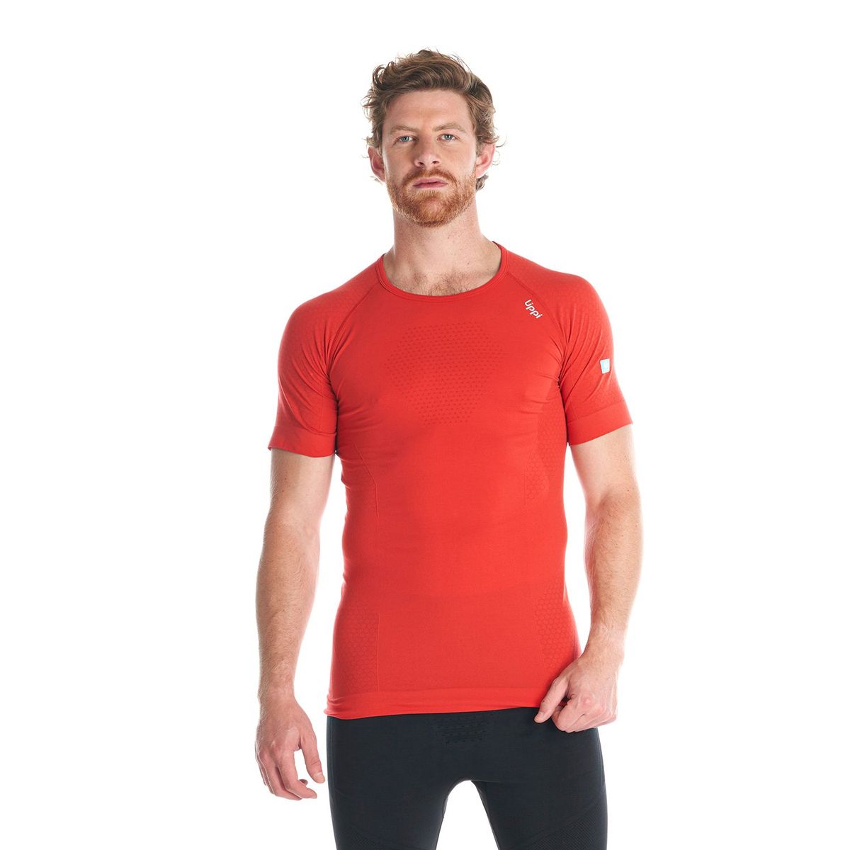 LIPPI - Primera Capa Hombre Skintec 1000 Seamless Short Sleeve Rojo Lippi