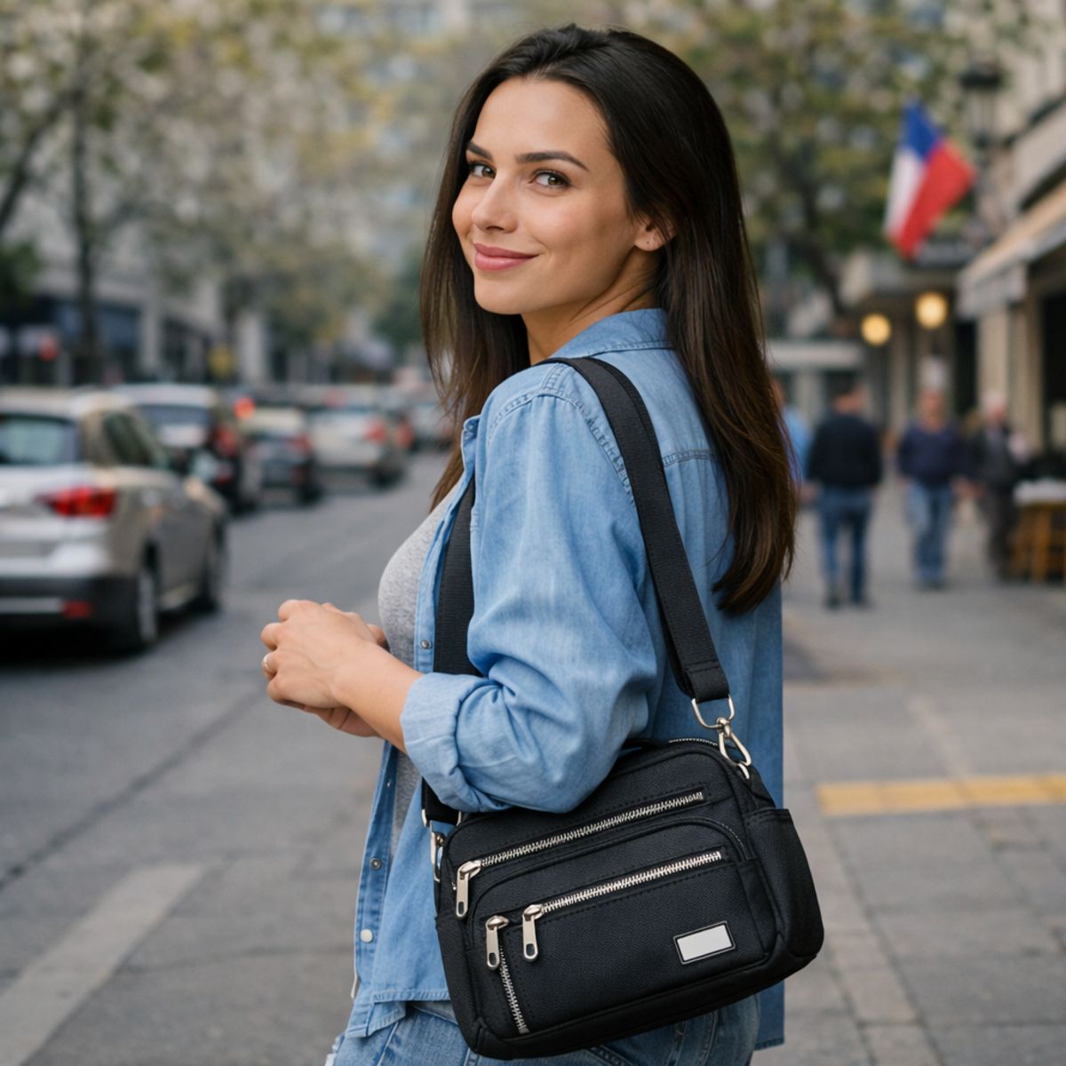 MV MOVAC - Bolso Bandolera Cartera De Hombro Mano Mujer Gran Capacidad