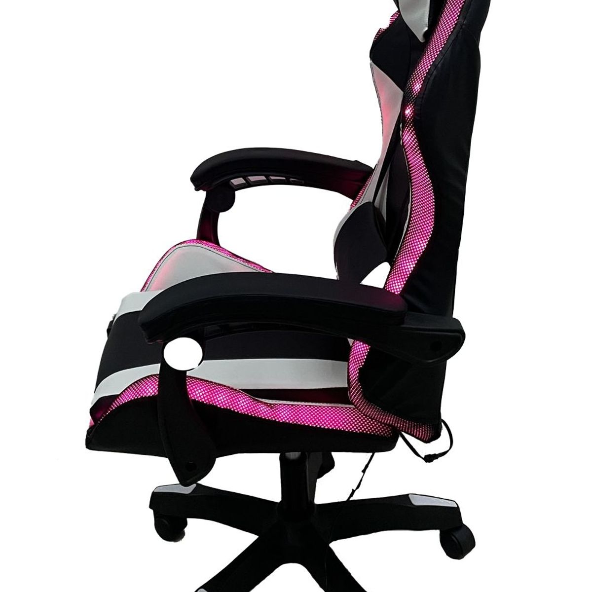 IHAM STORE - Silla gamer Ikonic Blanca con Negro