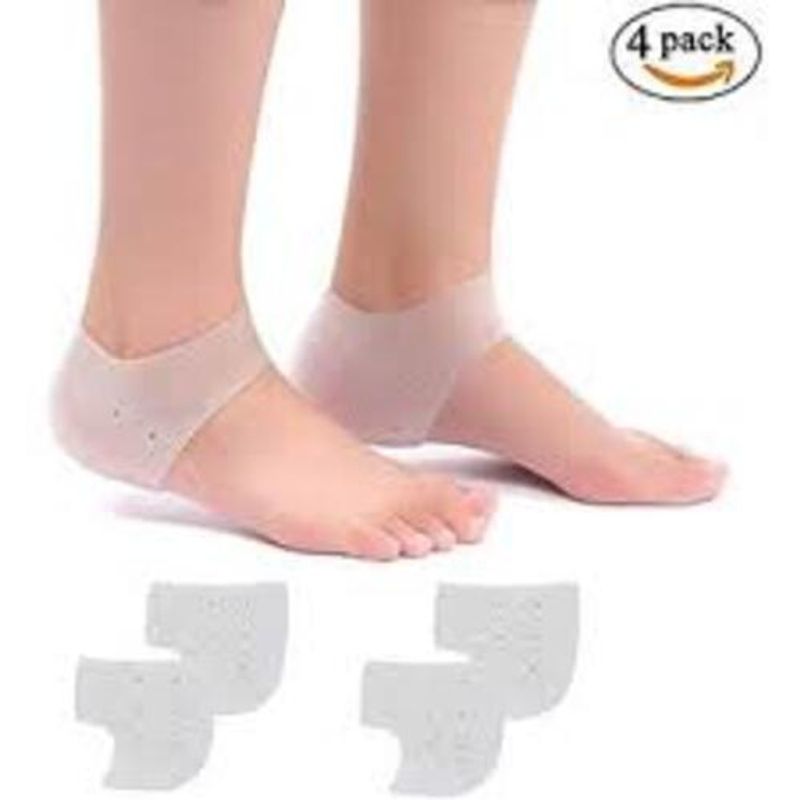 GENERICO - Pack 4 Pares Protector Talón Silicona Hidratante