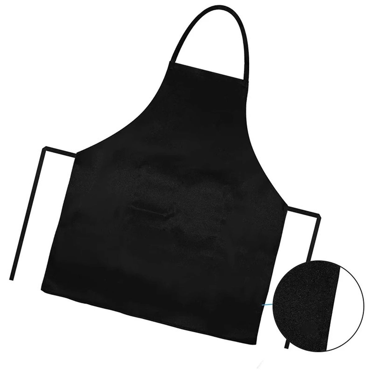 MERCADO CBF - Delantal de Cocina Color Negro del  Tipo Gourmet Unisex
