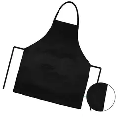MERCADO CBF - Delantal de Cocina Color Negro del Tipo Gourmet Unisex