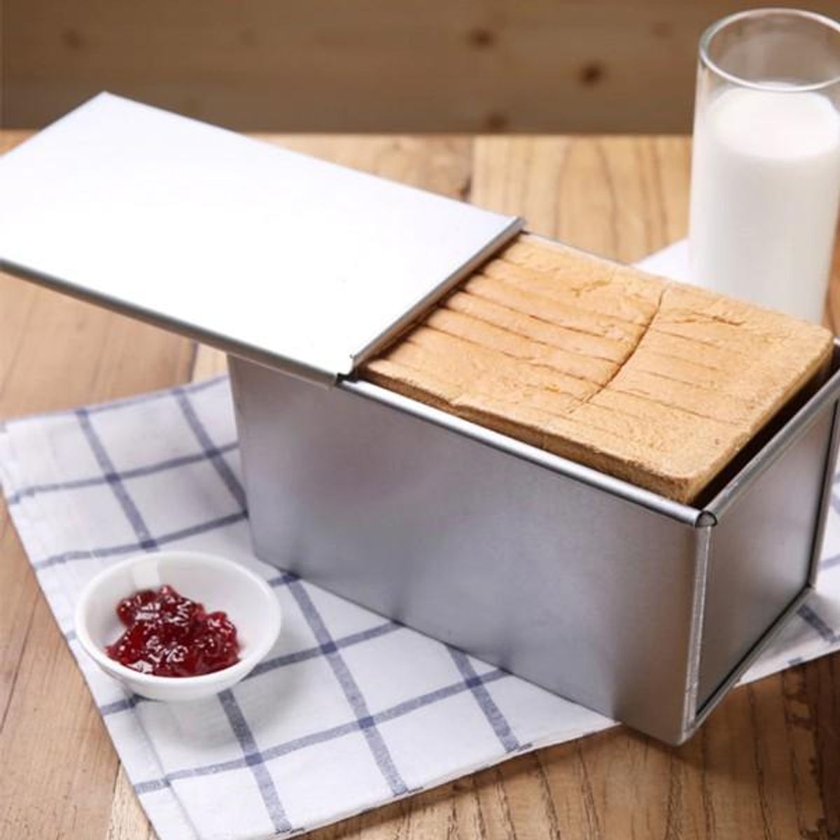 COOK IN - Molde De Pan Aluminio Con Tapa 31X9X11Cm IMAHE