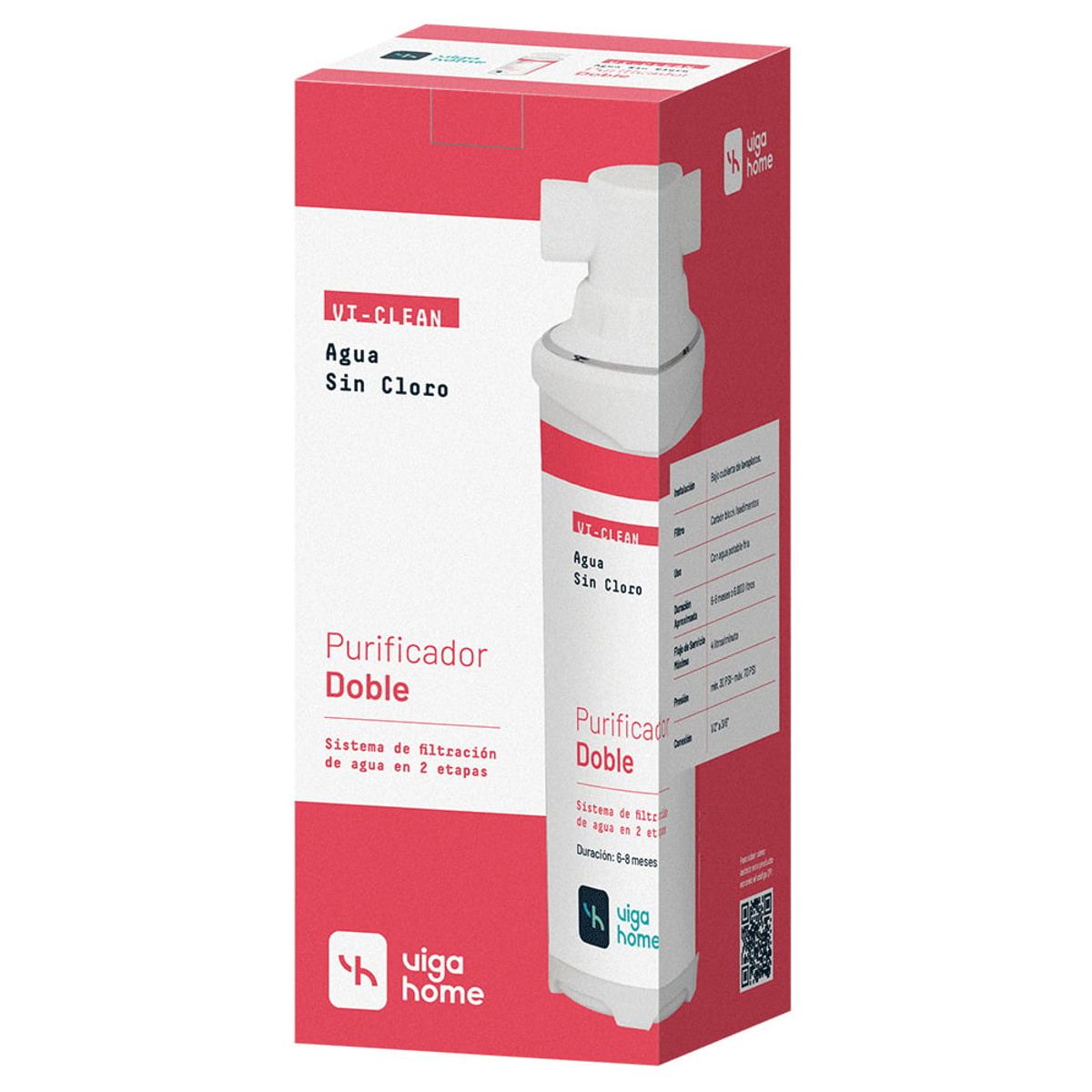 VIGAHOME - Purificador de Agua 2 etapas Vigahome