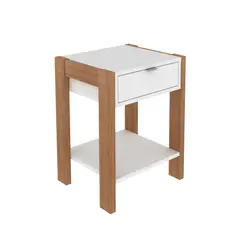 TECNOMOBILI - VELADOR ALMENDRA BLANCO