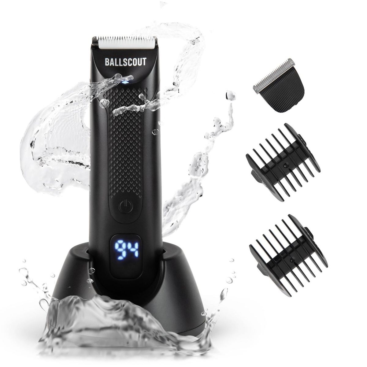 BALLSCOUT - Afeitadora Ballscout Smooth Resistente Al Agua Kit Accesorio - Negro