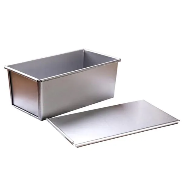 Molde De Pan Aluminio Con Tapa 37X12X13 Cm