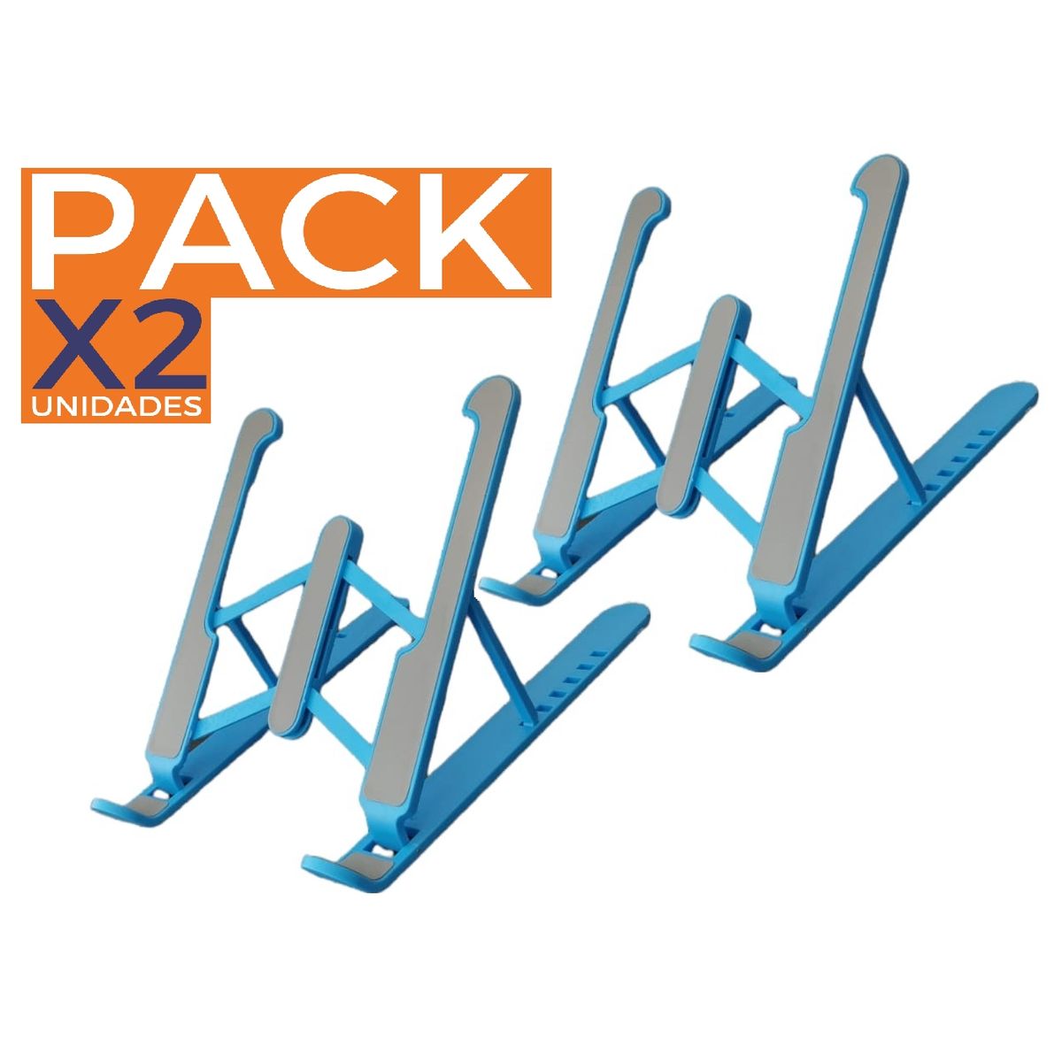 GENERICO - Pack x2 Soporte Notebook Escritorio Soporte Computador