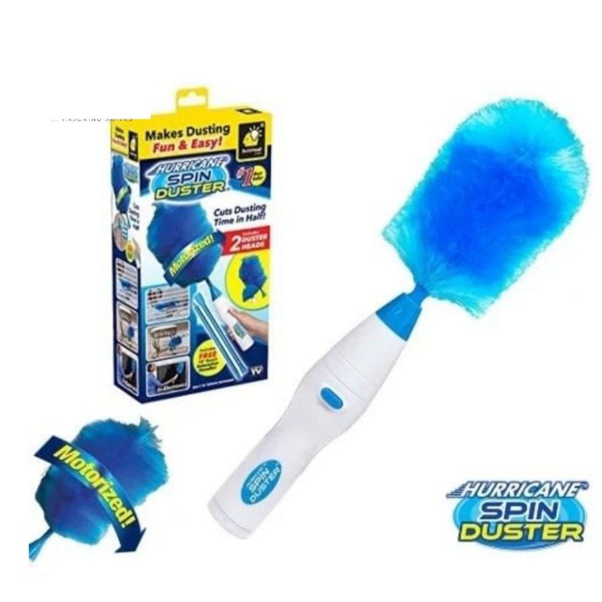 GENERICO - Plumero Giratorio Motorizado Hurricane