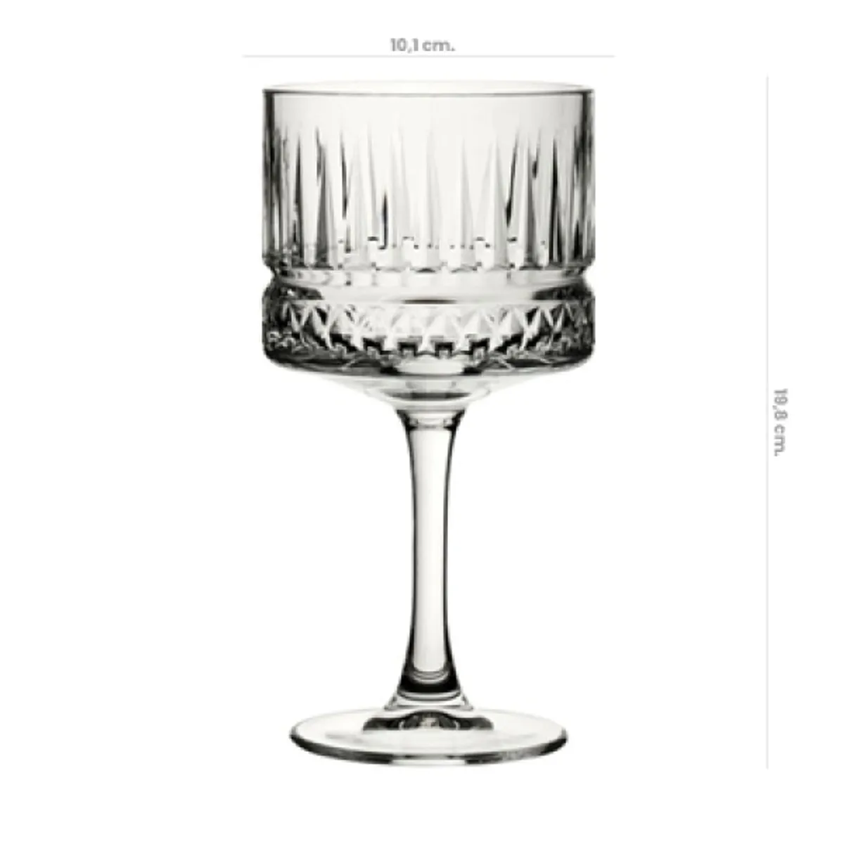 PASABAHCE - Set de 4 copas Elysia 500cc Elegante Gin Trago