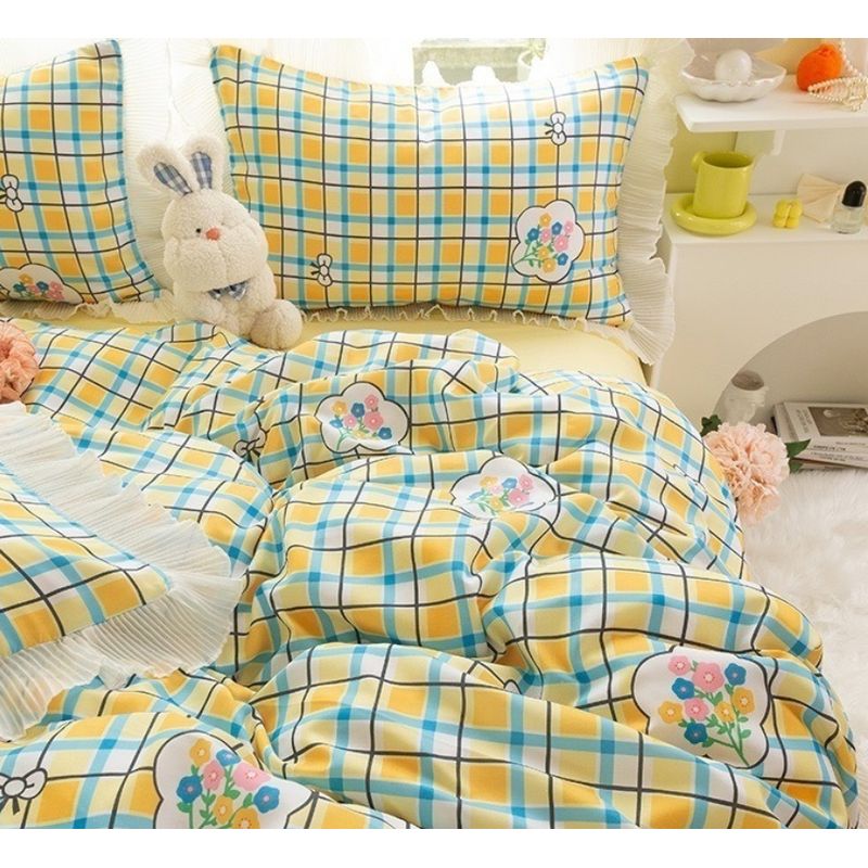 HOMER DESIGN - Set Ropa De Cama Sabanas +funda De Plumon 1.5 Plazas Hshbls1